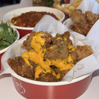 Surf Up Chicken - Popcorn chicken with cheese - Fast Food Near Me - Carlsbad, California