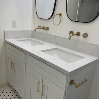 GS Granite & Architecture - Double Sink vanity - Countertop Installation Near Me GS Granite & Architecture - Double Sink vanity - Countertop Installation Near Me