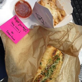 Dreamland Cafe - Rose penne, grilled cheese sandwich and a cute little note - Cafes Near Me - Ottawa, Ontario