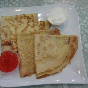 Oceanview Cafe - Blini with caviar - Cafes Near Me - Brooklyn, New York