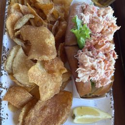Lobster Roll and Chips Lobster Roll and Chips