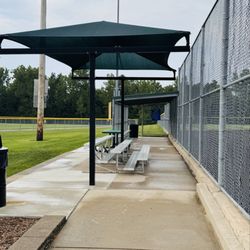 Ozzie Smith Sports Complex - Shaded bleachers