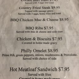 Special menu