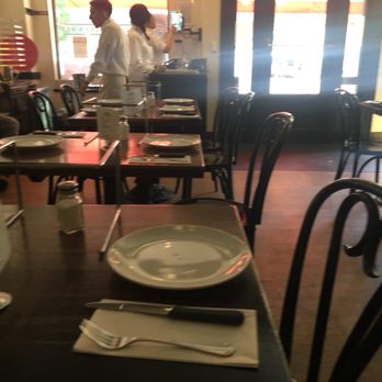 Juliana's - Interior. Tables are close together but no biggie. - Pizza Near Me - Brooklyn, New York