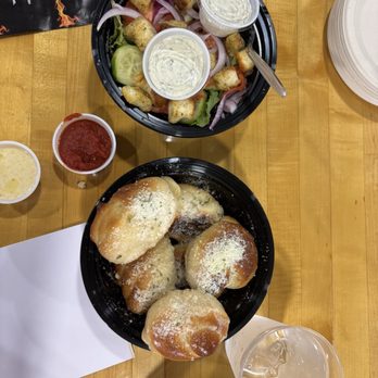Cappel’s Pizza - Garlic knots and side salad. The garlic knots were delicious and a good deal at $6 - Pizza Near Me - Fordsville, Kentucky Cappel’s Pizza - Garlic knots and side salad. The garlic knots were delicious and a good deal at $6 - Pizza Near Me - Fordsville, Kentucky