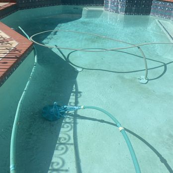 Aquatech Masters Pool & Spa - Before Philip cleaned. Lots of stains and debris from a dirty filter. - Pool & Hot Tub Service Near Me