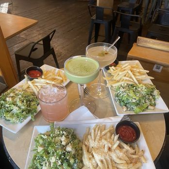 Halcyon - Girl Dinner on Thursdays, 4-8pm  Caesar Salad, fries with a cocktail/mocktail $20 - Coffee & Tea Near Me - Austin, Texas