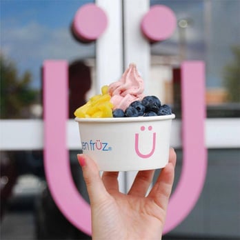 Yogen Fruz - a hand holding a bowl of fruit - Juice Bars & Smoothies Near Me - Scarborough, Ontario Yogen Fruz - a hand holding a bowl of fruit - Juice Bars & Smoothies Near Me - Scarborough, Ontario
