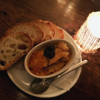 3rd Cousin - Uni cream brûlée - New American Near Me - San Francisco, California