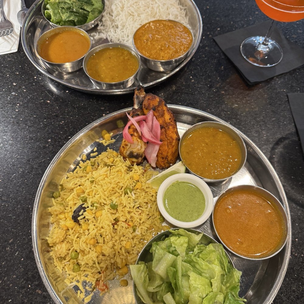 All India Cafe - Aloo Tikki & tendori chicken lunch specials - Indian Near Me - Arcadia, California