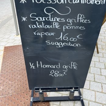 Hotel de Normandie - Menu. Seen 7/2025 - Seafood Near Me - Arromanches-les-Bains, 14