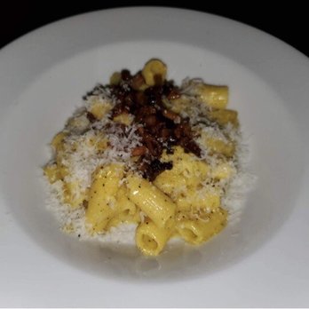 Roma Cafe - Rigatoni Alla Roma (carbonara) - Italian Near Me - Portland, Maine Roma Cafe - Rigatoni Alla Roma (carbonara) - Italian Near Me - Portland, Maine