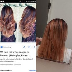 The Mad Hatter Hair Salon & Color Studio - BEWARE! Unprofessional and overpriced! This is the work of the owner Jennifer Tucker! What I wanted vs what I got!