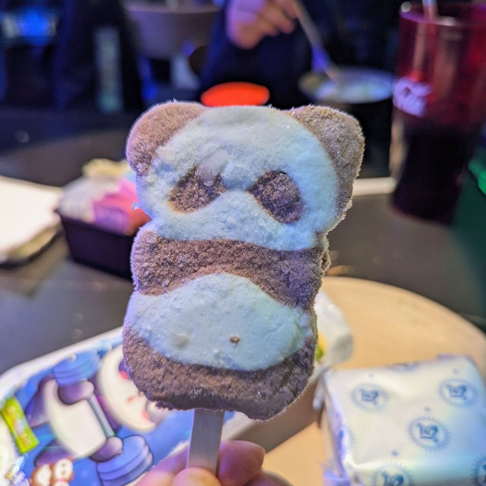 Panda shaped ice cream Panda shaped ice cream