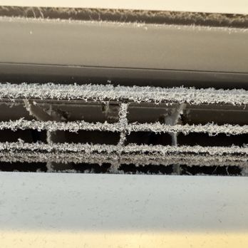 The Pearl Hotel - Dirty split AC unit in the room above the bed - San Diego, CA