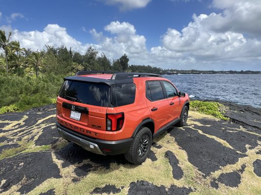 Da Palaai - Honda Passport Trailsport - Redesigned for 2026! The Honda Passport is more rugged and ready for adventure. plus, it is the perfect bright color for your trip to Hawai'i. Da Palaai - Honda Passport Trailsport - Redesigned for 2026! The Honda Passport is more rugged and ready for adventure. plus, it is the perfect bright color for your trip to Hawai'i.