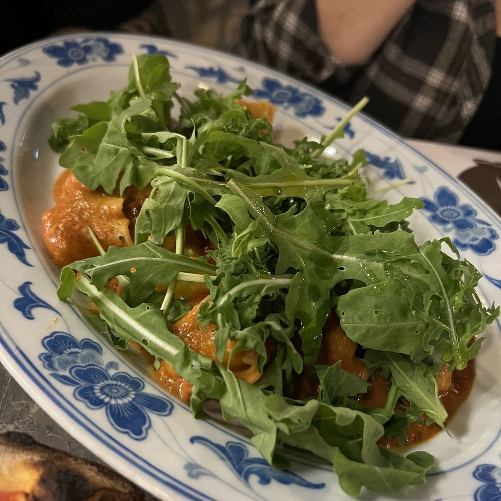 La Gioconda - Tortellini w/ Scampi & Arugula - Italian Near Me - Cointrin, GE La Gioconda - Tortellini w/ Scampi & Arugula - Italian Near Me - Cointrin, GE