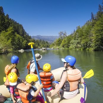 Trinity River Rafting - Our two families on the raft with Nick - Rafting/Kayaking Near Me - Big Flat, California Trinity River Rafting - Our two families on the raft with Nick - Rafting/Kayaking Near Me - Big Flat, California