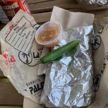 Burritos La Palma - Vegan Bean and Cheese Burrito wrapped in a flour tortilla... - Mexican Near Me - Los Angeles, California