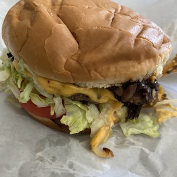 Dave's Giant Hamburger - Double cheeseburger with grilled onions. - Burgers Near Me - Fairfield, California Dave's Giant Hamburger - Double cheeseburger with grilled onions. - Burgers Near Me - Fairfield, California