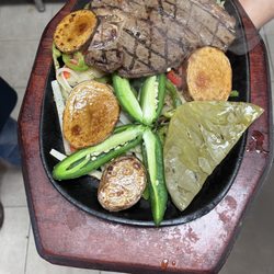 Taqueria Tepatitlan - T-Bone Steak on a Sizzling Plate