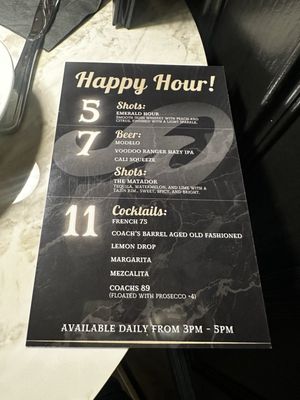 Menu photo 8 Coach's Tavern Palmdale, CA