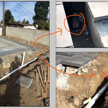 Unique Home Builders - Pool vault wasn't connected to drainage before they filled trenches. - Masonry/Concrete Near Me - Encino, California