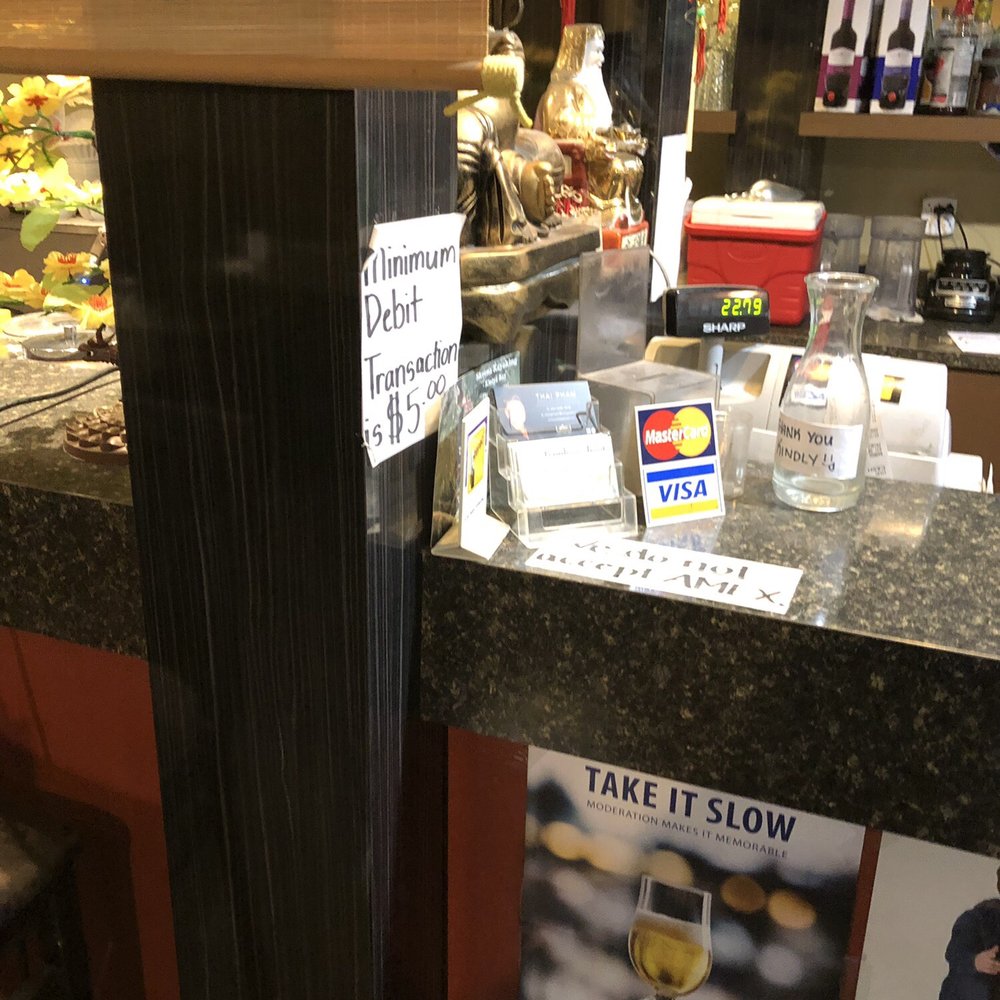 Bamboo Shoot - a restaurant counter with a sign on it - Asian Fusion Near Me - Prince Rupert, British Columbia