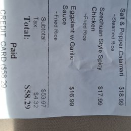 Price for flavorless breading calamari Price for flavorless breading calamari