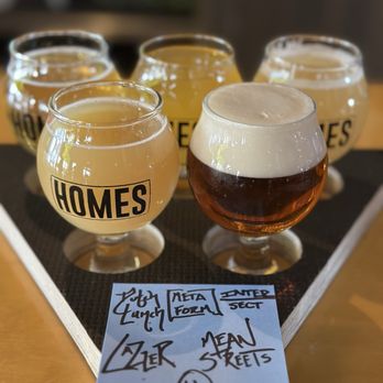 Homes Brewery - Beer flight - Breweries Near Me - Ann Arbor, Michigan Homes Brewery - Beer flight - Breweries Near Me - Ann Arbor, Michigan