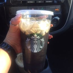 Venti Starbucks Double Shot on Ice w/ ToffeNut Syrup and no milk Venti Starbucks Double Shot on Ice w/ ToffeNut Syrup and no milk