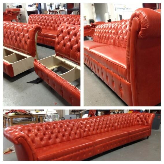 Orange Chair - upholstery in Cincinnati, OH