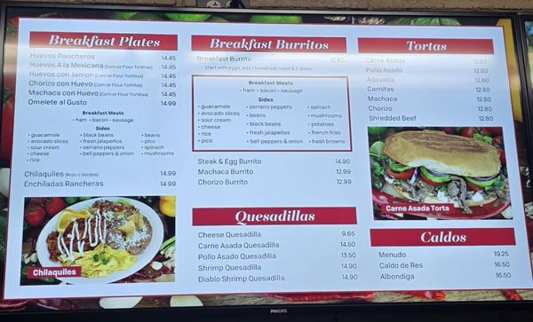 Menu photo 2 Palmitos Mexican Eatery San Diego, CA