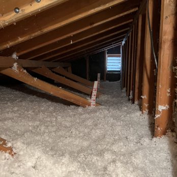 JR Insulation - Clean install of some loosefill fiberglass in this attic, made a huge difference for this customer! - Insulation Installation Near Me