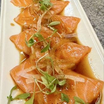 Sushi Yorimichi - SALMON CARPACCIO - Sushi Bars Near Me - San Diego, California Sushi Yorimichi - SALMON CARPACCIO - Sushi Bars Near Me - San Diego, California