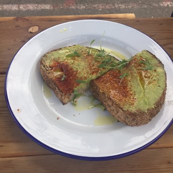 Blueys Kitchen - Avocado toast (the bread was intensely satisfying) - Cafes Near Me - Santa Monica, California Blueys Kitchen - Avocado toast (the bread was intensely satisfying) - Cafes Near Me - Santa Monica, California