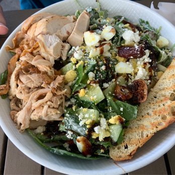 Lake Park Diner - The Mediterranean Chopped Salad with Bleu cheese dressing and added Chicken. VG! - New American Near Me - Naples, Florida Lake Park Diner - The Mediterranean Chopped Salad with Bleu cheese dressing and added Chicken. VG! - New American Near Me - Naples, Florida