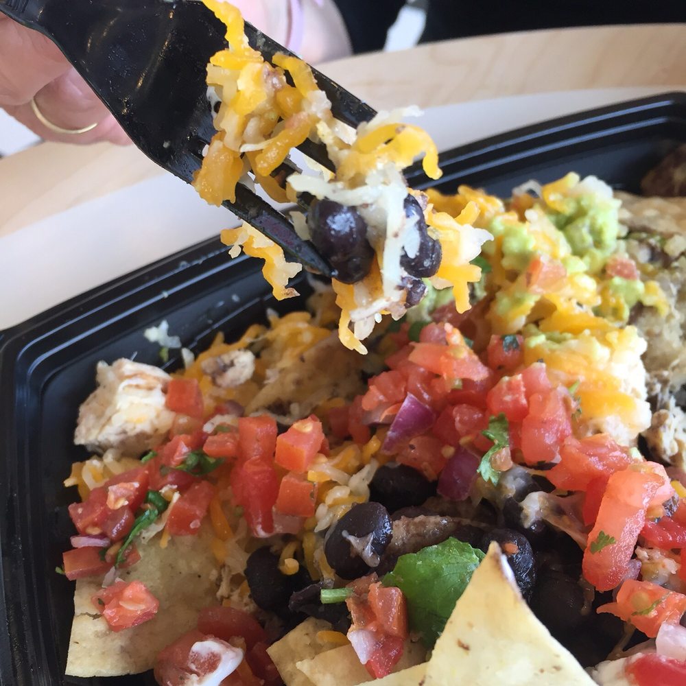 Baja Fresh - Heavily documented these sad nachos. As you can see. Look at that sad cheese. - Mexican Near Me - Vancouver, Washington