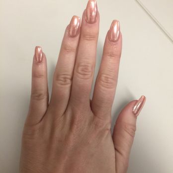 Nu Image Nails Spa - Rose gold chrome - Hair Removal Near Me - Chicago, Illinois