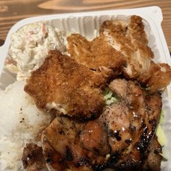 Katsu and teriyaki chicken