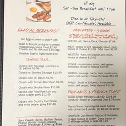 Square Meal - Breakfast menu