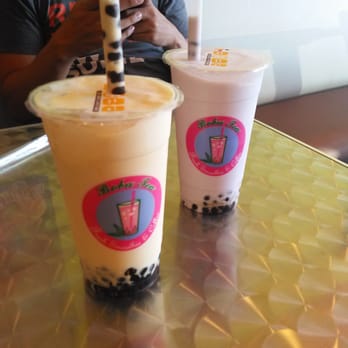 Boba Tea - Mango and taro smoothie - Bubble Tea Near Me - San Antonio, Texas