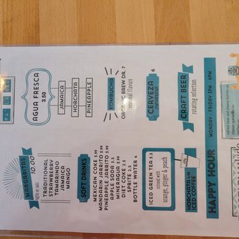 Tacotarian Henderson - The drink menu - Vegan Near Me - Henderson, Nevada