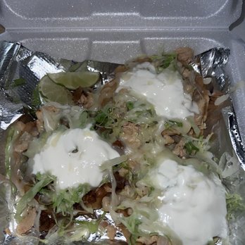 Taco T - 2 chicken sopes and 1 steak sopes - Mexican Near Me - Smyrna, Georgia Taco T - 2 chicken sopes and 1 steak sopes - Mexican Near Me - Smyrna, Georgia