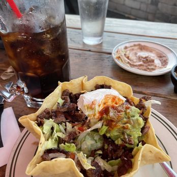 Tequila Grill - Taco salad and soda. - Mexican Near Me - McMinnville, Oregon Tequila Grill - Taco salad and soda. - Mexican Near Me - McMinnville, Oregon