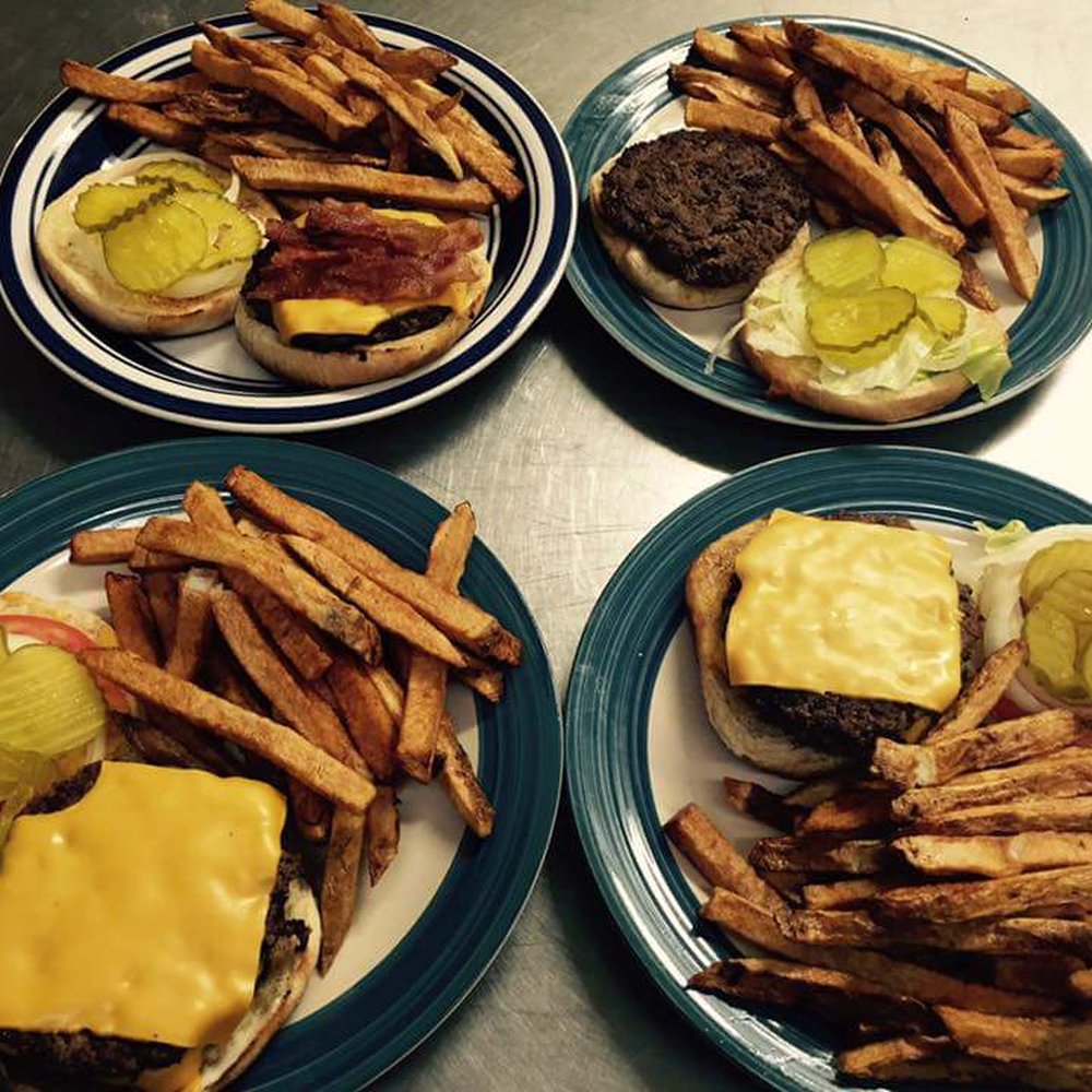 Fresh hand pressed all-beef patties and home-cut fries Fresh hand pressed all-beef patties and home-cut fries