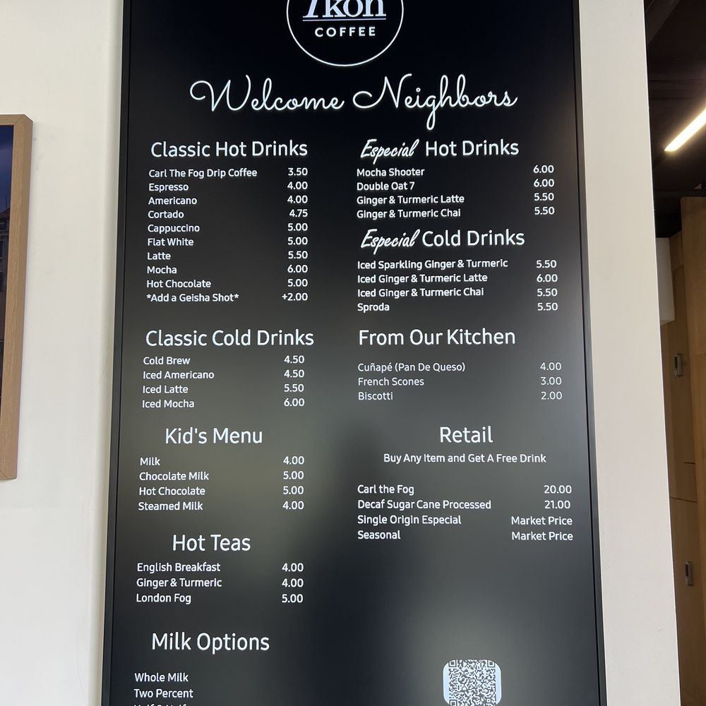 Ikon Coffee - Menu 5.4.2023 - Coffee & Tea Near Me - San Francisco, California Ikon Coffee - Menu 5.4.2023 - Coffee & Tea Near Me - San Francisco, California