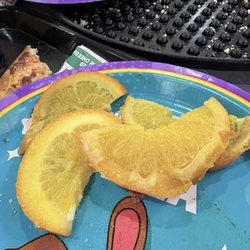 Chuck E. Cheese - Orange peel is totally slimy