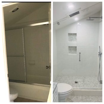 Newport Glass - Old shower door, new shower door! - Windows Installation Near Me - Newport Beach, California Newport Glass - Old shower door, new shower door! - Windows Installation Near Me - Newport Beach, California
