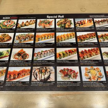 Sushi High - Back of special roll menu~ (April 2024) - Sushi Bars Near Me - Vancouver, British Columbia